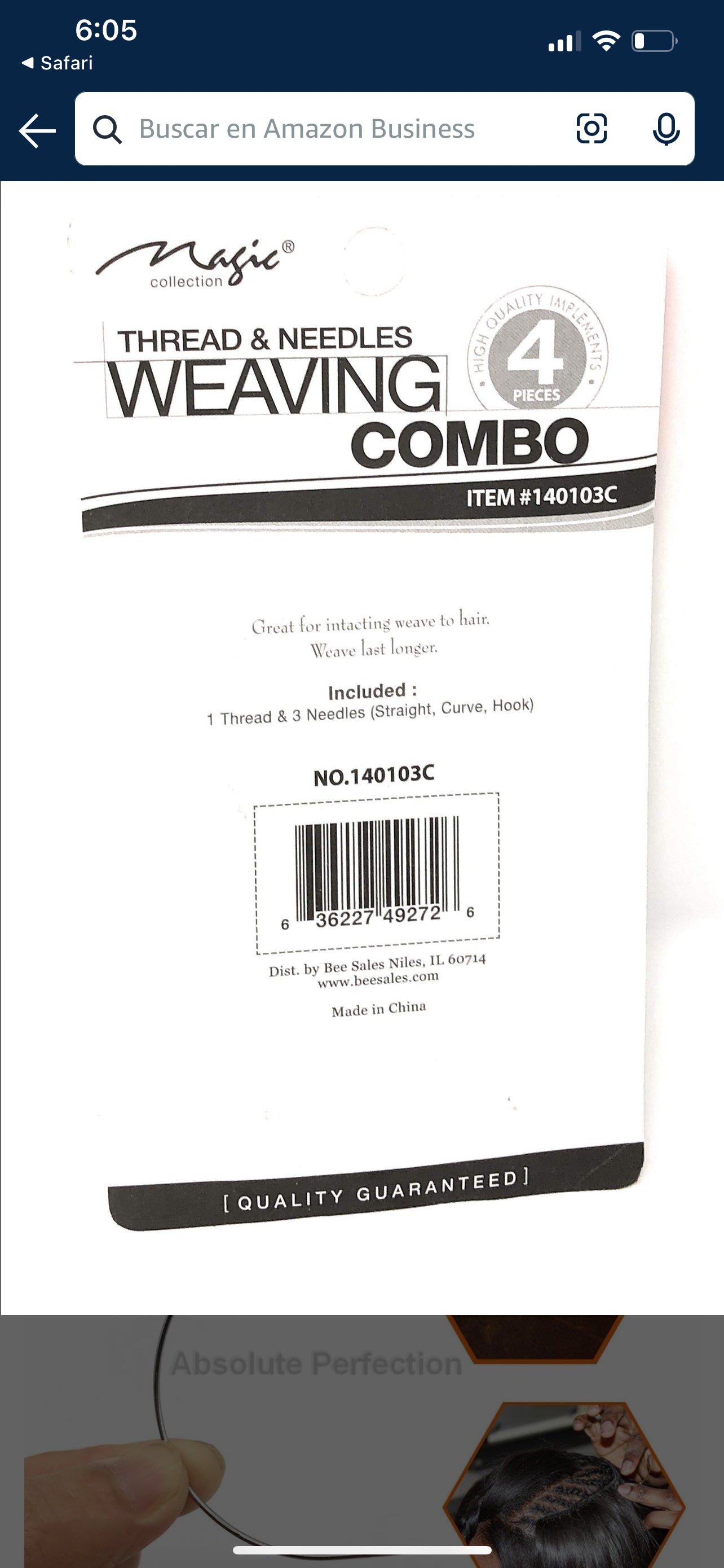 THREAD & NEEDLES WEAVING COMBO, FOR WEAVING AND EXTENSIONS