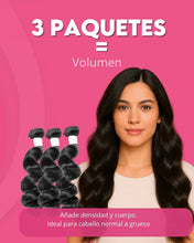 Load image into Gallery viewer, Full Glam Combo: 3 Bundles + 13x4 Frontal Brazilian