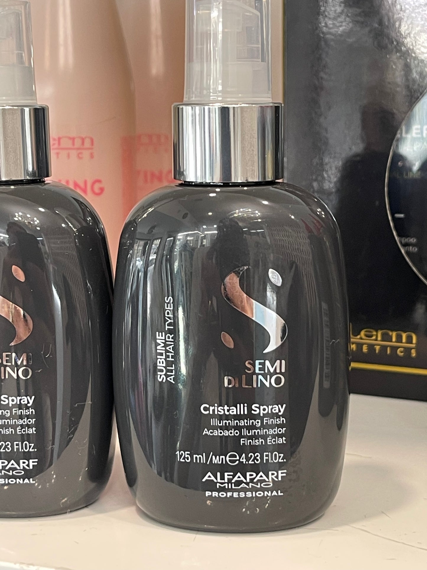 ALFAPARF Milano Semi Di Lino Cristalli Spray – Instant Illuminating Finish (125 ml / 4.23 fl oz)