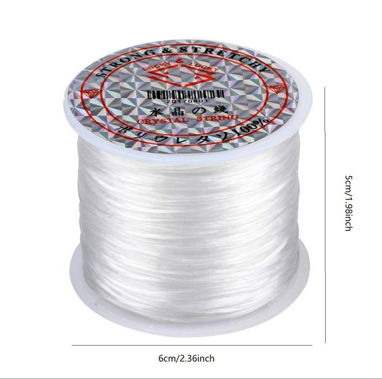 1 Roll TPU Thread, Transparent Crystal Elastic Cord For DIY Jewelry Making