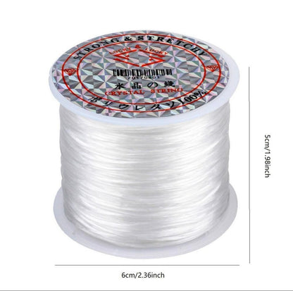 1 Roll TPU Thread, Transparent Crystal Elastic Cord For DIY Jewelry Making