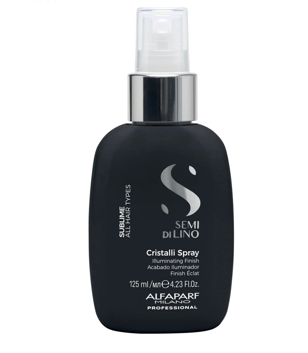 ALFAPARF Milano Semi Di Lino Cristalli Spray – Instant Illuminating Finish (125 ml / 4.23 fl oz)