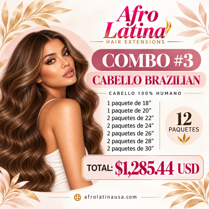 COMBO #3 WHOLESALE BRAZILIAN HAIR