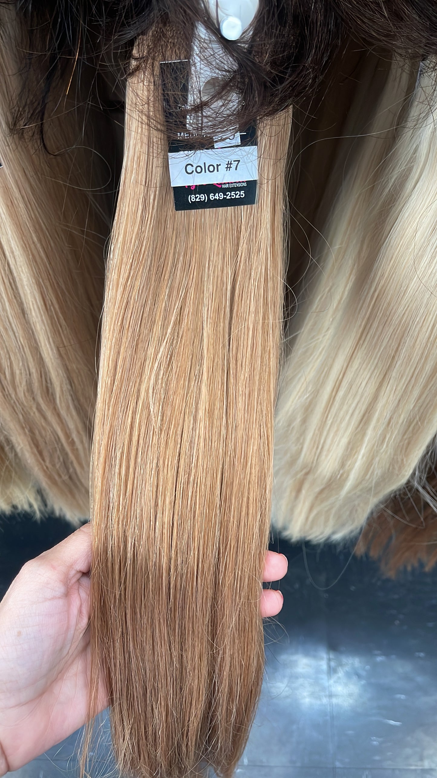 COLORED HAIR EXTENSIONS