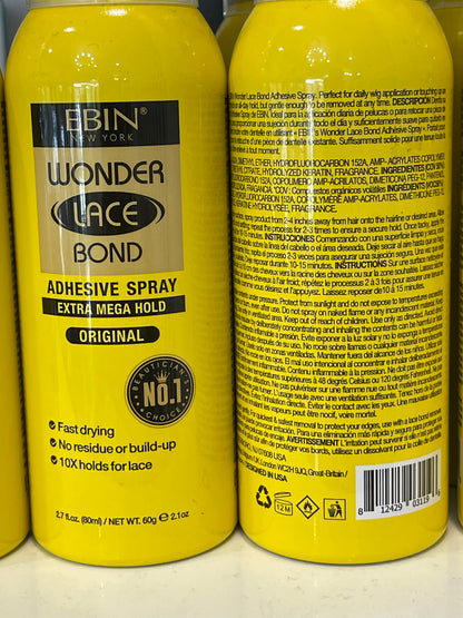 EBIN New York Wonder Lace Bond Adhesive Spray – Extra Mega Hold (Original)