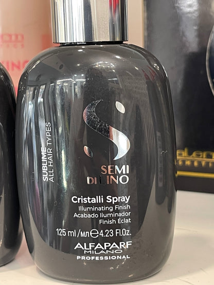 ALFAPARF Milano Semi Di Lino Cristalli Spray – Instant Illuminating Finish (125 ml / 4.23 fl oz)