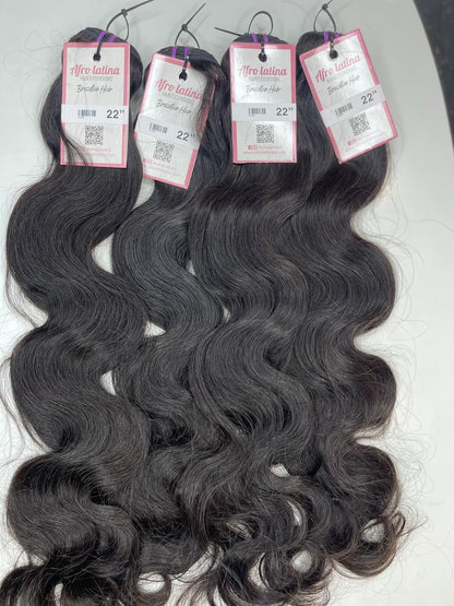 Full Glam Combo: 3 Bundles + 13x4 Frontal Brazilian