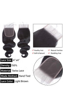 Load image into Gallery viewer, Natural Look Combo: 2 Bundles + 4x4 Frontal Brazilian
