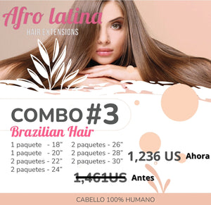 COMBO #3 WHOLESALE BRAZILIAN HAIR